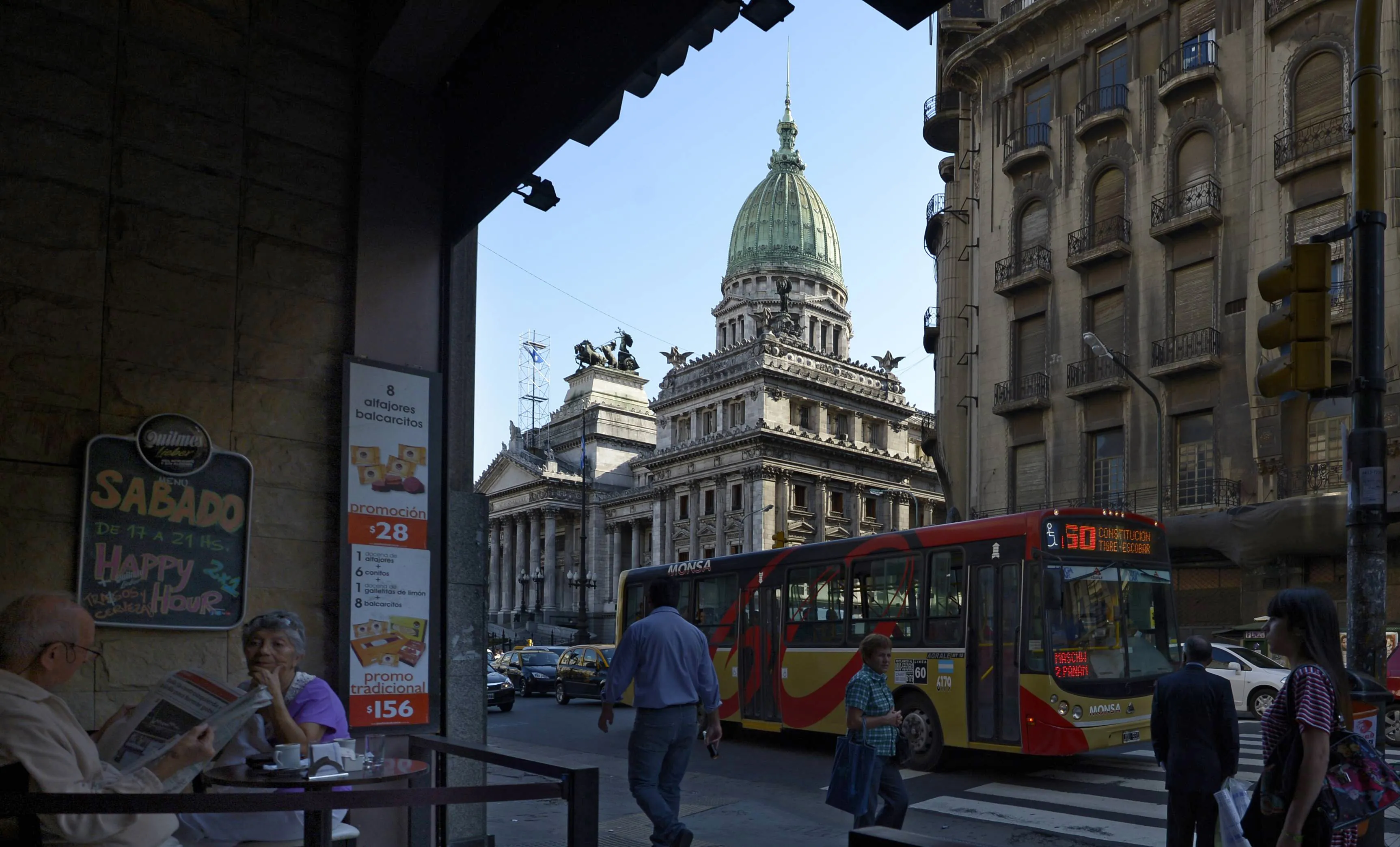 Prédio do Congresso em Buenos Aires.