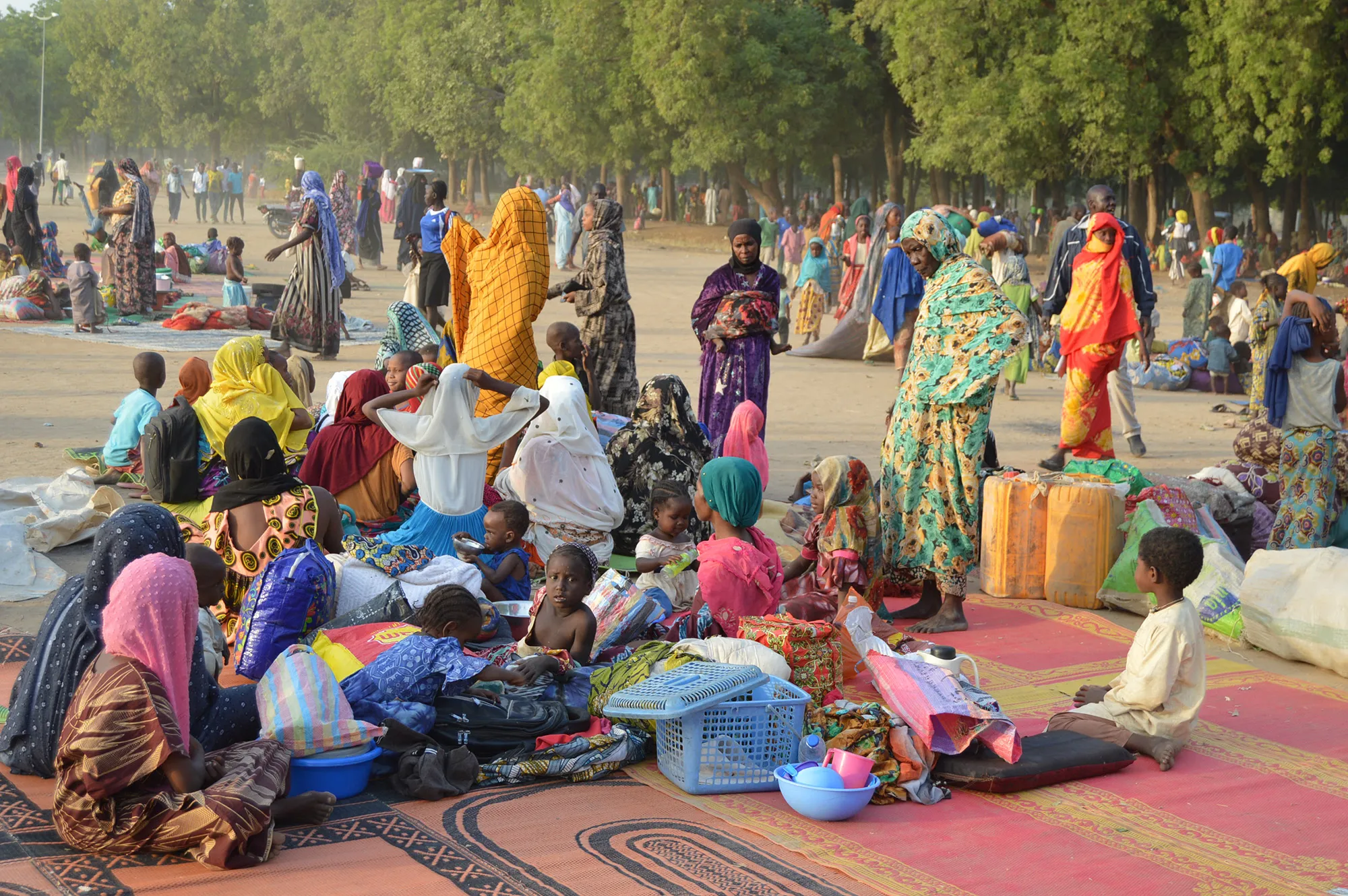 Cameroonian refugees&nbsp;in N'Djamena, Chad on Dec.&nbsp;9.&nbsp;