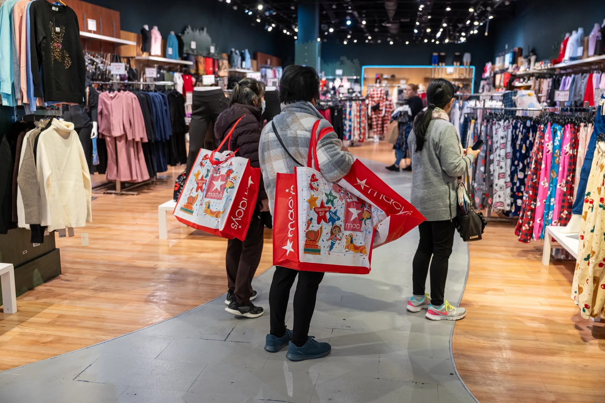Shoppers inside the Serramonte Mall on Black Friday in Daly City, California.