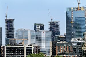 Homes Under Construction As Canada's Population Grows
