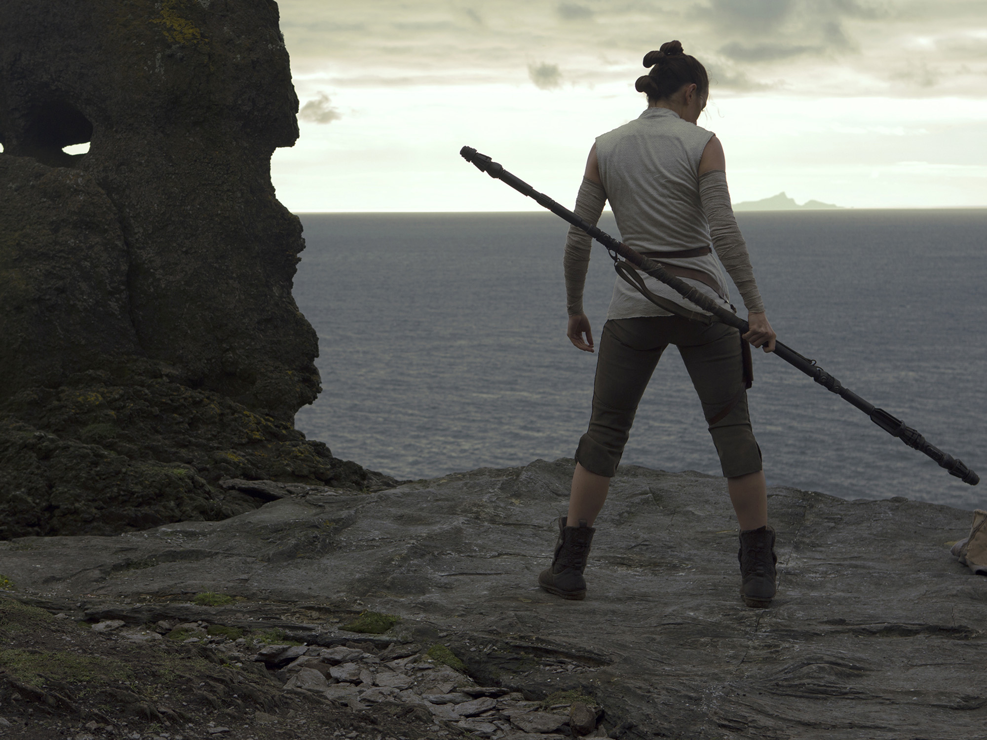 Daisy Ridley as Rey in “Star Wars: The Last Jedi”