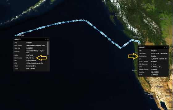 Ship With U.S. Soybeans Changes Course From China to Vietnam