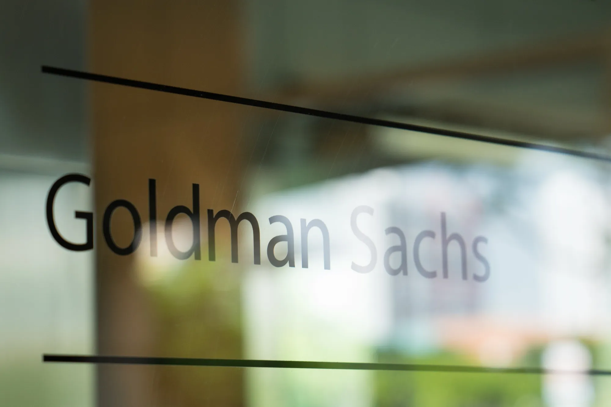Signage for Goldman Sachs Group Inc.
