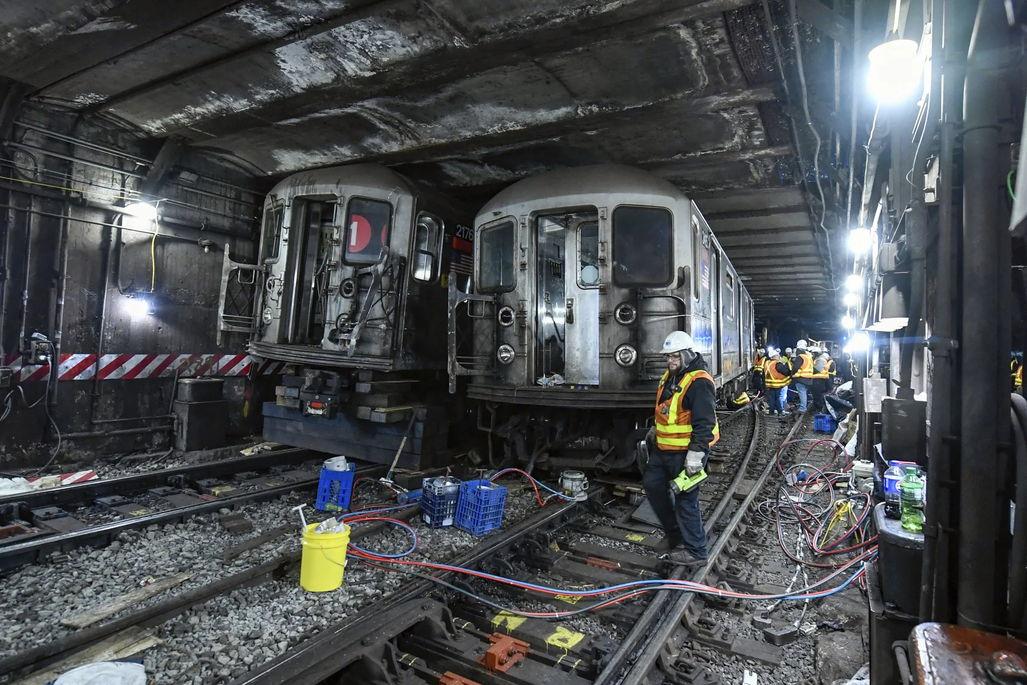 Two trains collided on Jan. 4&nbsp;disrupting&nbsp;subway service to Manhattan’s Upper West Side.