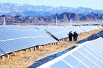 Photovoltaic power plant in Changji, Xinjiang, in Jan. 2021.