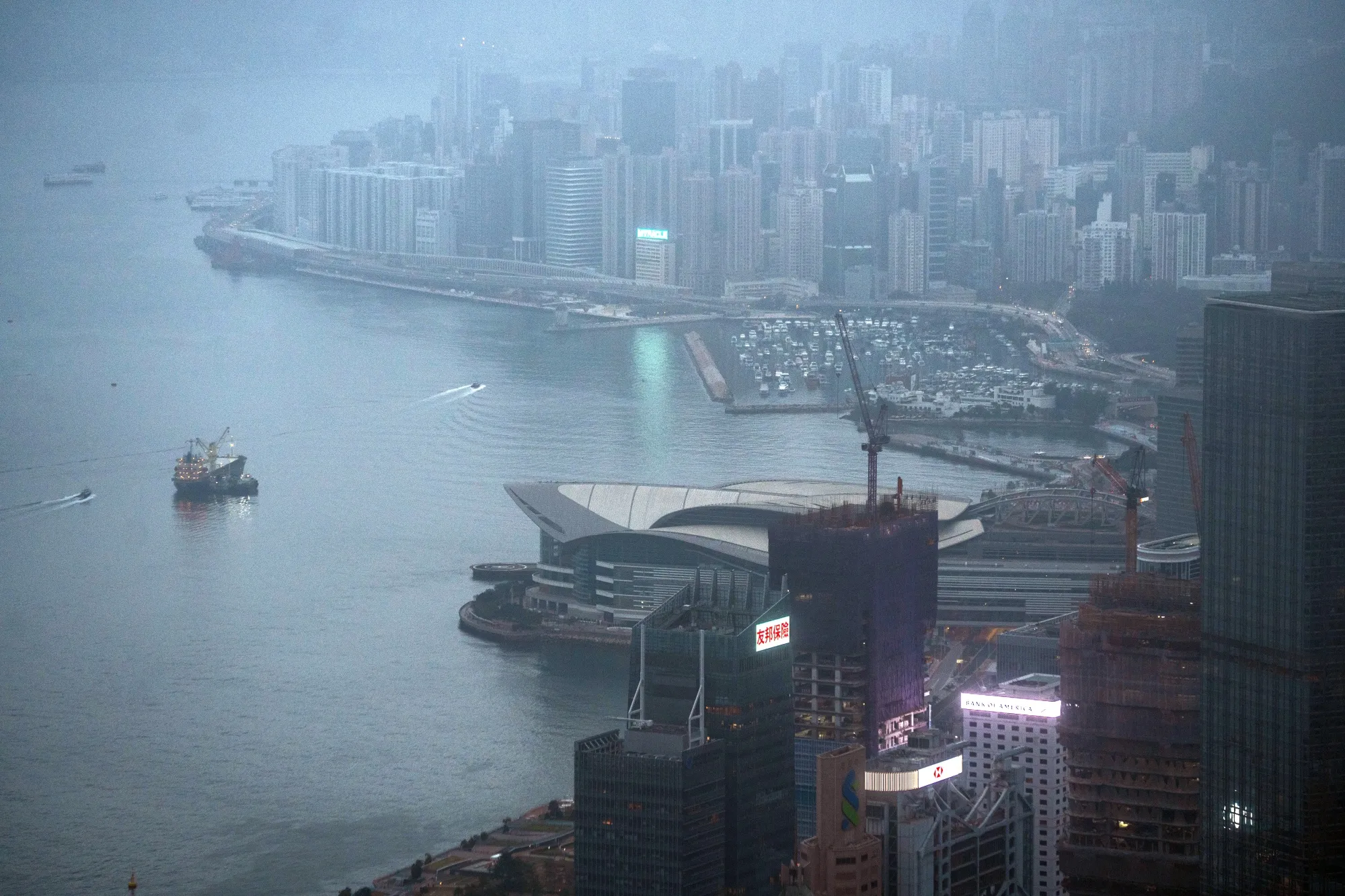 Buildings in Hong Kong.