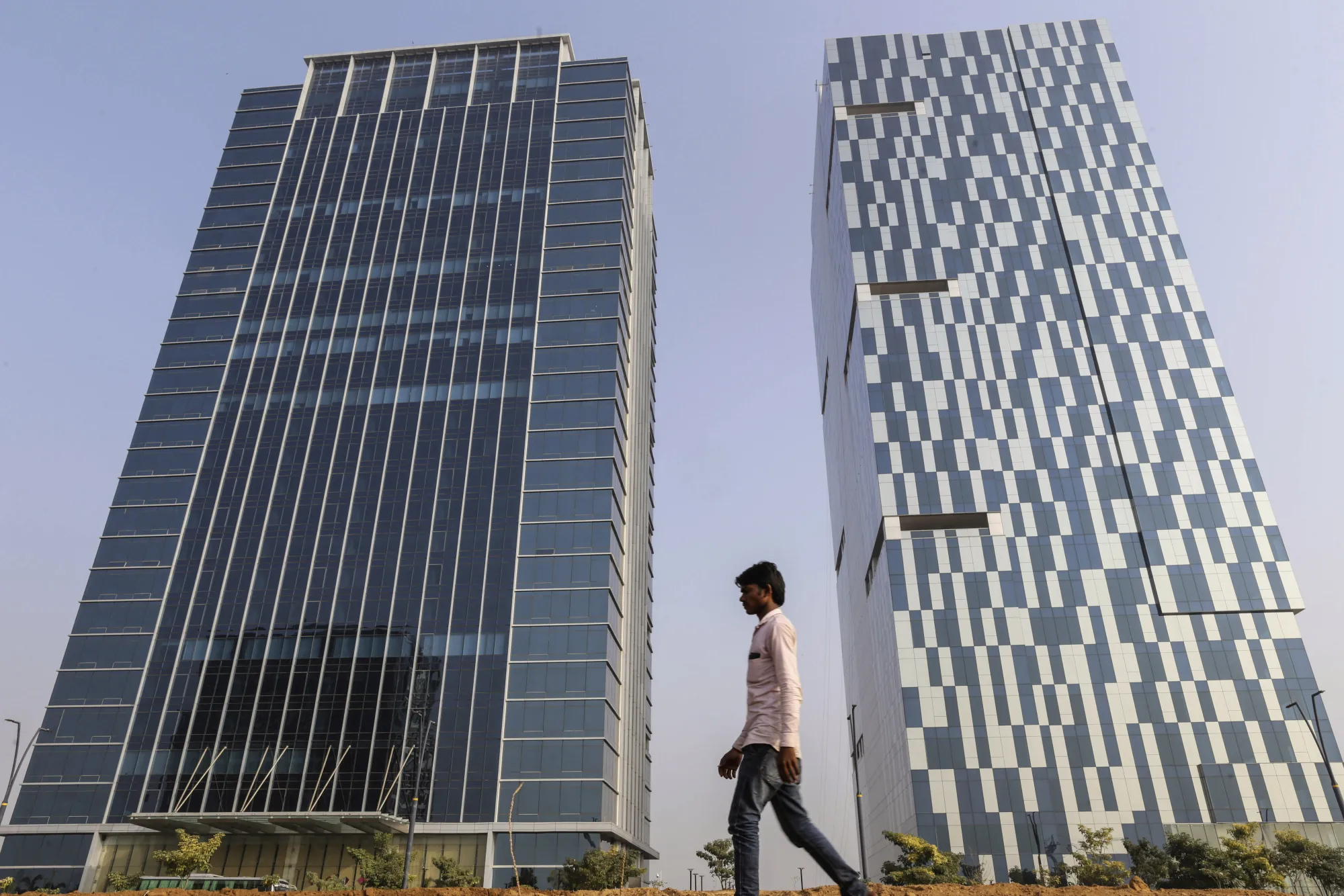 Buildings in the Gujarat International Finance Tec-City.