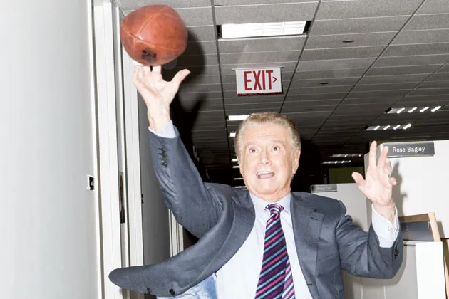 Regis Philbin lets fly