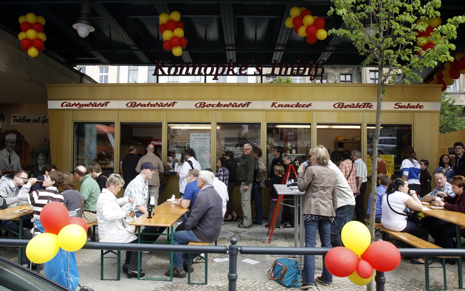 Konnopke's sausage stand is one of the few long-standing businesses still in place in Berlin's Prenzlauer Berg.