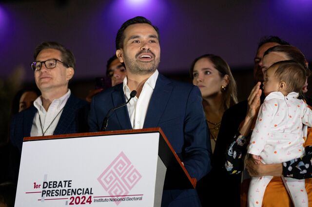 Jorge Álvarez Máynez during a campaign launch event in Mexico City on Jan. 10.
