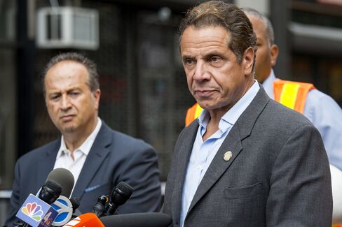 Cuomo held a press conference near the site of explosion.