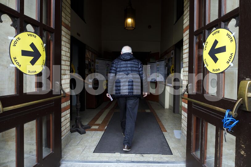 Residents Vote In The Canadian Federal Election