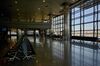 Empty rows of seats are pictured at the Madrid-Barajas Adolfo Suarez Airport in Barajas on March 14, 2020. - Madrid became a ghost town today with shops closed and streets and squares deserted as Spain recorded hundreds of new coronavirus infections. An eerie calm descended on the Spanish capital as well as Rome, Dublin and other European cities as people obeyed strict government measures designed to stem the spread of the disease and stayed home. (Photo by GABRIEL BOUYS / AFP) (Photo by GABRIEL BOUYS/AFP via Getty Images)