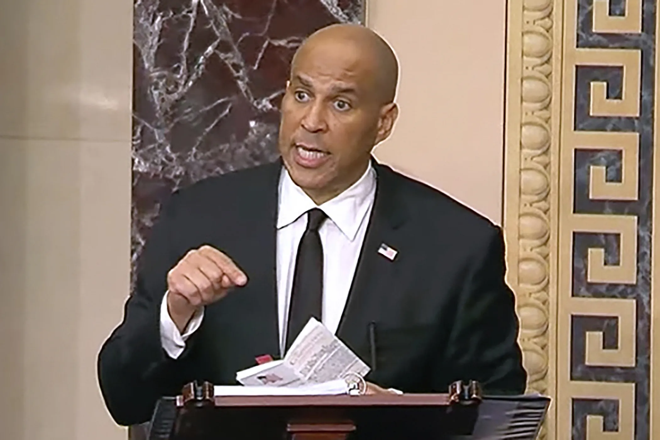 Cory Booker’s Trump Attack Sets Record for Longest Senate Speech
