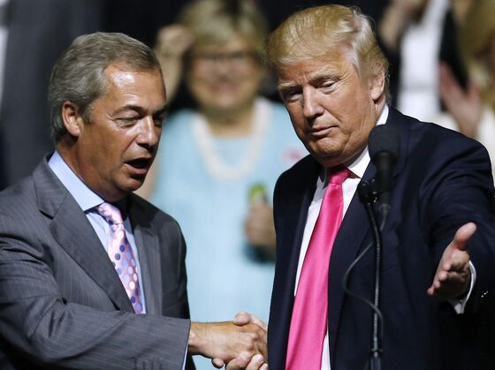Trump Says He May Meet Boris Johnson and Nigel Farage in U.K.