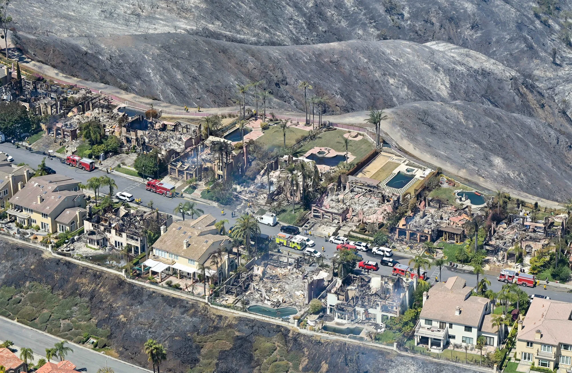 Destroyed homes after the Coastal Fire in&nbsp;Laguna Niguel&nbsp;on May 12.