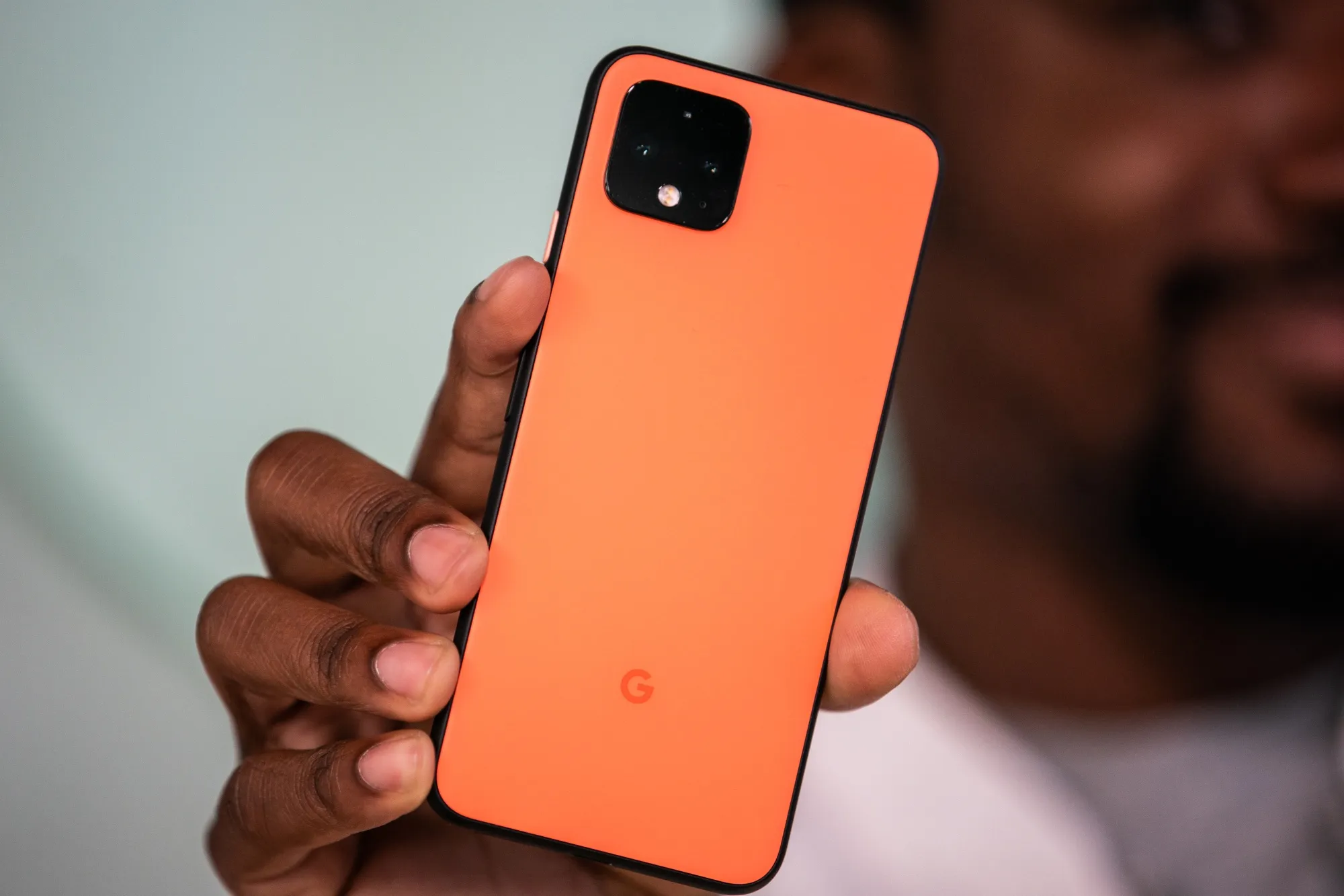 A Google Pixel 4.