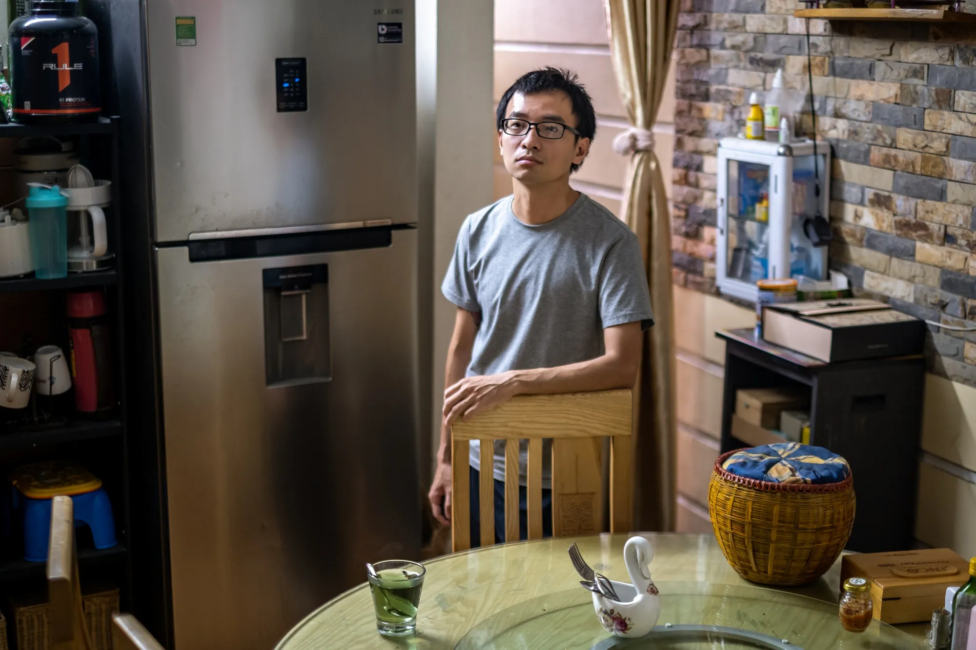 Tran Trong Dai at his house in Hanoi.