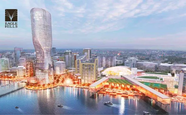 A rendering of the promenade planned for the Belgrade Waterfront project. 