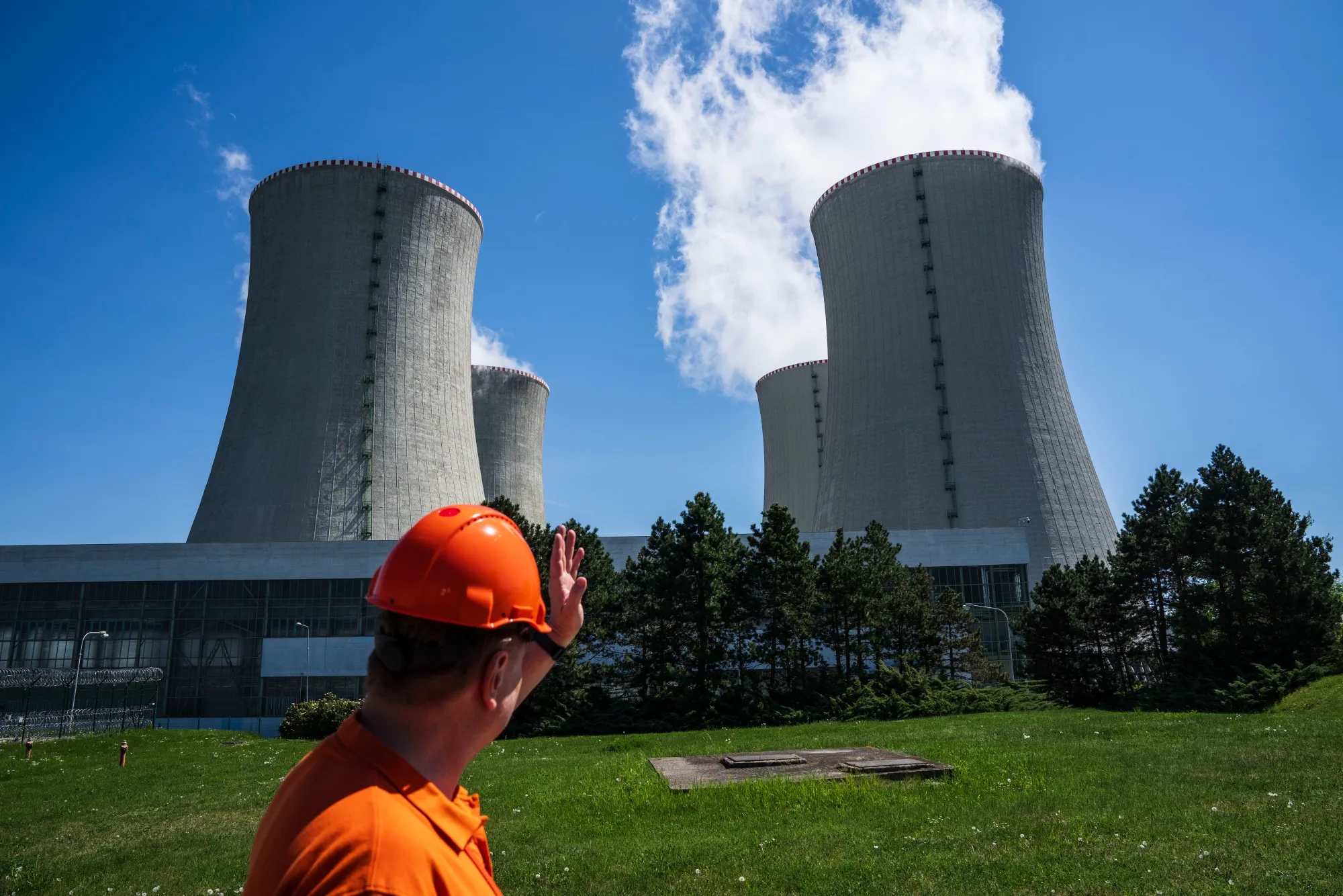 A CEZ nuclear power plant in Dukovany, Czech Republic.