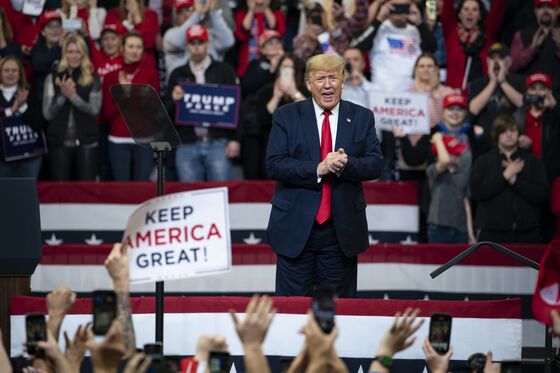 Trump Tests Re-Election Ground Game With Blitz on Iowa Caucus