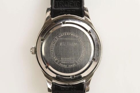 This case is massive, for a watch from 1957, and the caseback seals it against the elements.