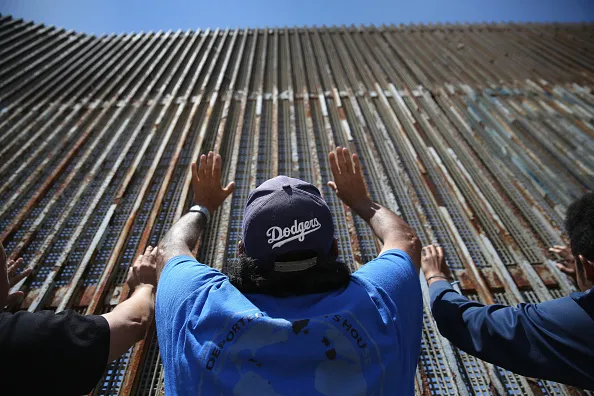 Mexican border fence.
