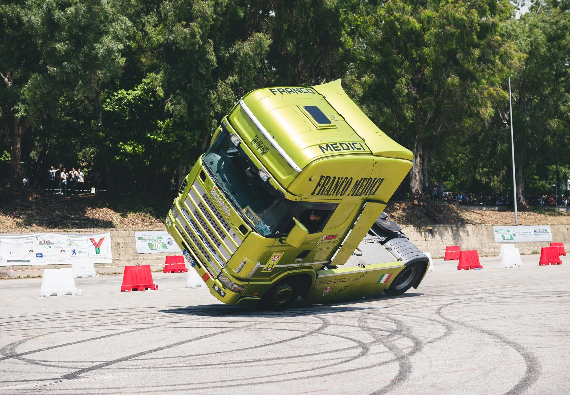 Sharp turn.