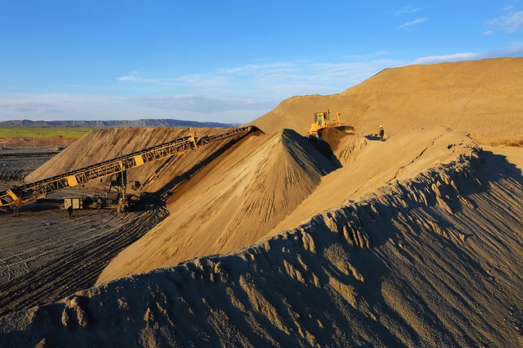 An NMMC gold heap leaching unit.