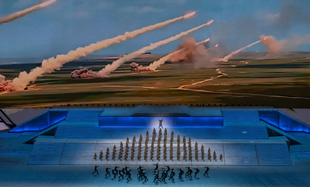 A very striking 100th birthday party for the CCP.