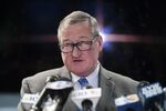 Philadelphia Mayor Jim Kenney at a press conference on sanctuary city policies in 2017.