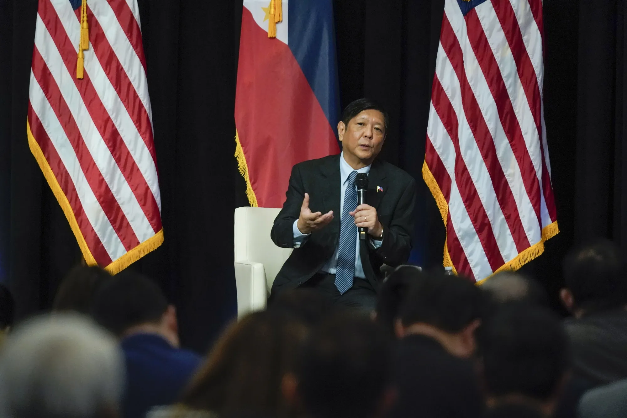 Ferdinand Marcos Jr. the New York Stock Exchange in New York on Sept. 19.