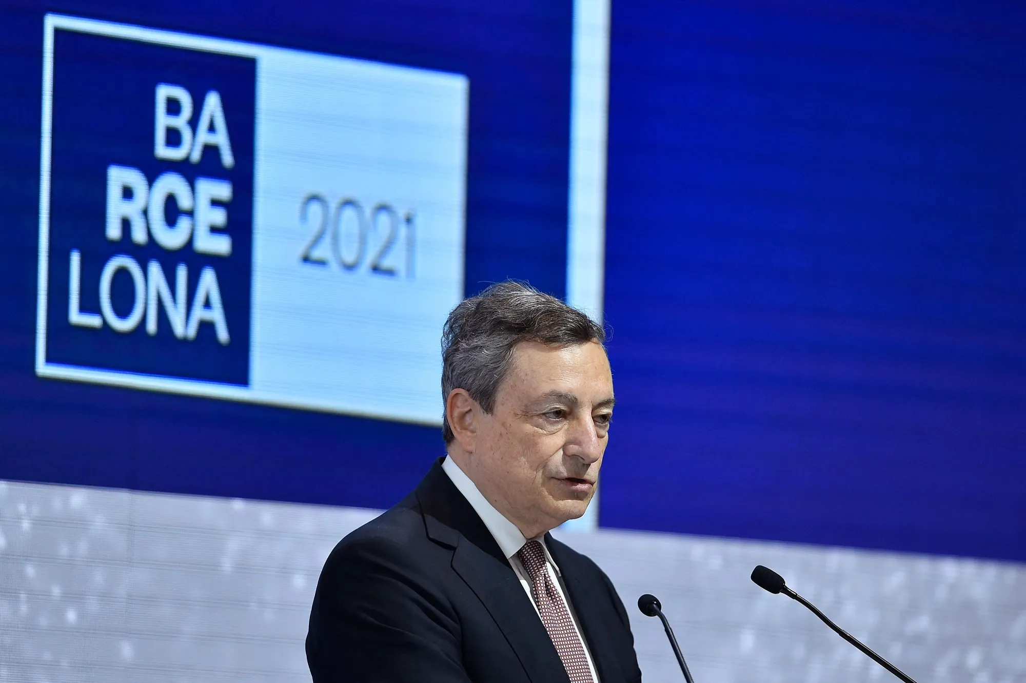 Italy's Prime Minister Draghi issuing his warning on June 18 in Barcelona