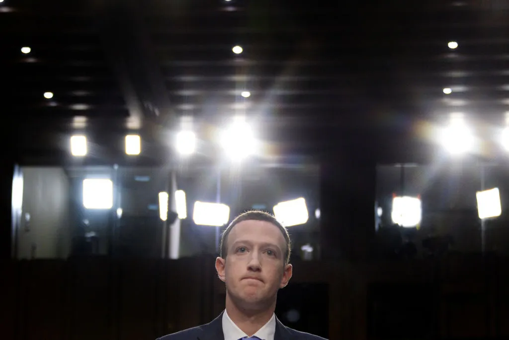 Facebook CEO Mark Zuckerberg testifies before a joint hearing of the US Senate Commerce, Science and Transportation Committee and Senate Judiciary Committee&nbsp;
