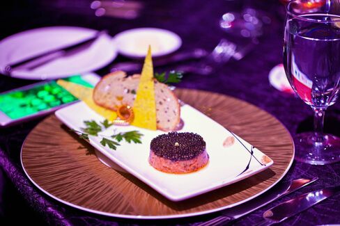 Wild salmon tartare with imperial caviar, by Joel Robuchon