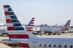 American Airlines Group Inc. aircraft in Arlington, Virginia, U.S.