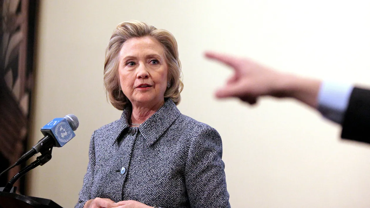 Hillary Clinton speaks to the media about her private e-mail server on March 10, 2015, in New York City.
