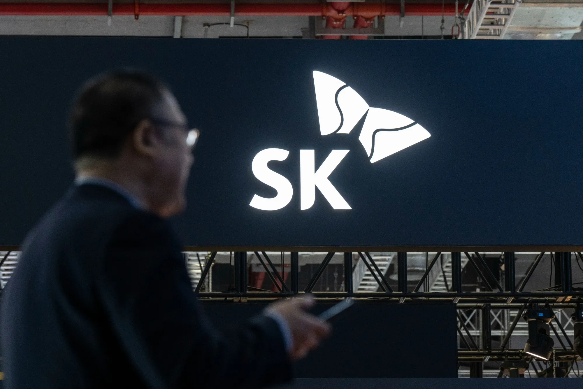 The SK Hynix Inc. booth at the China International Import Expo in Shanghai.