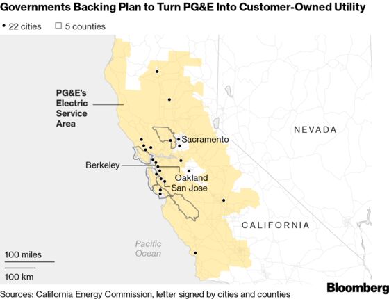 Mayors of One-Third of PG&E Customers Call for Utility Takeover