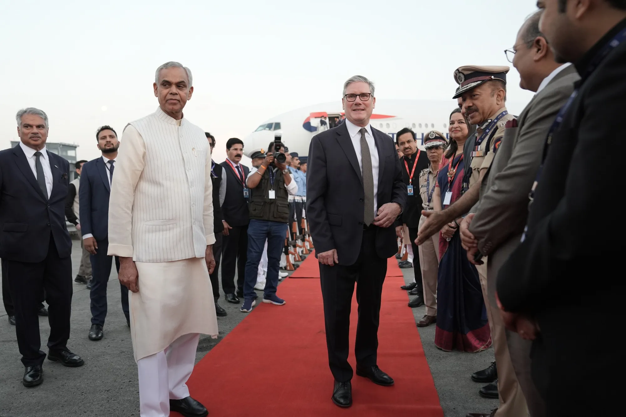 Keir Starmer arrives in Mumbai Oct. 8.