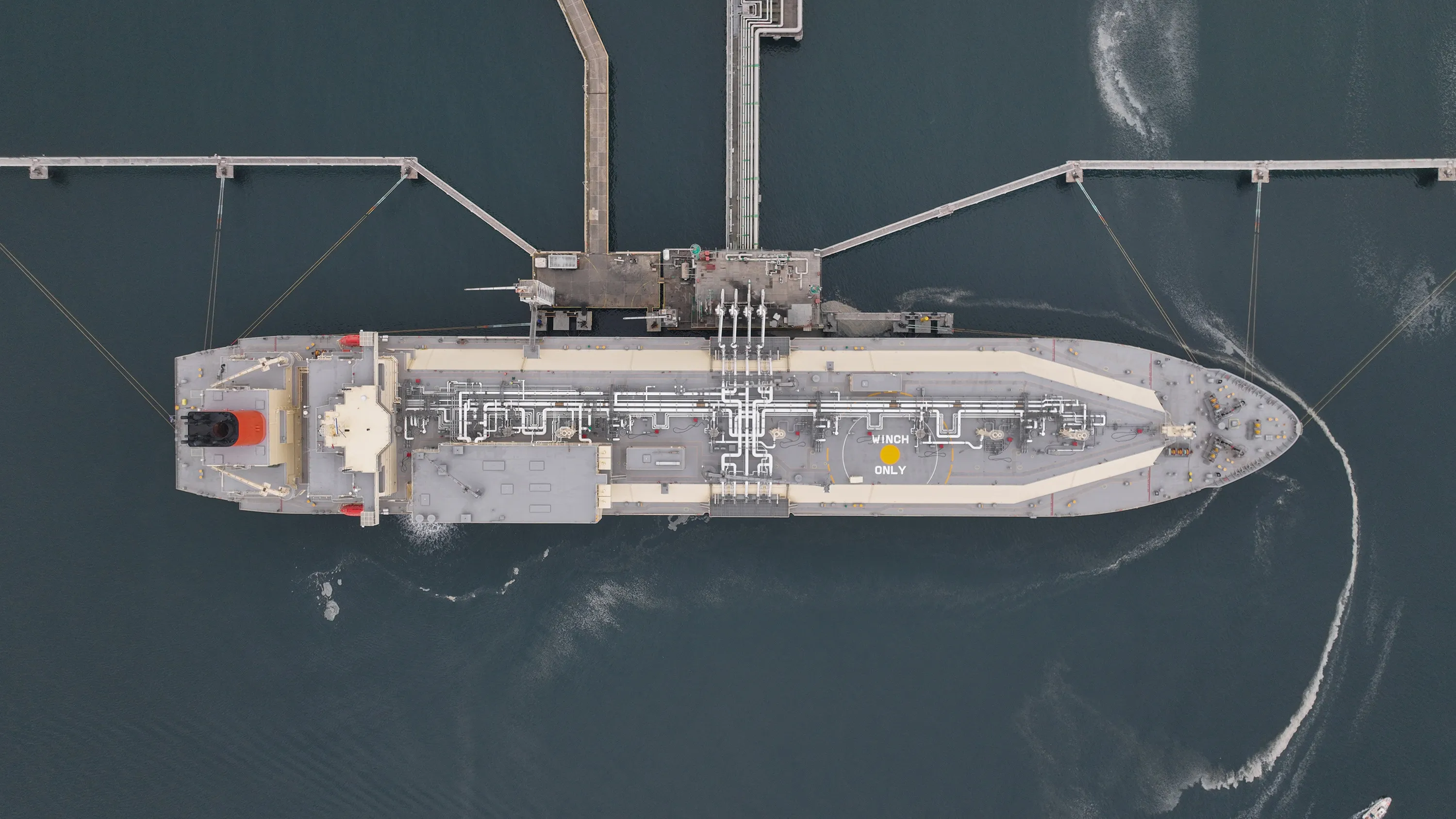 An LNG vessel in Tekirdag, Turkey, on April 12.