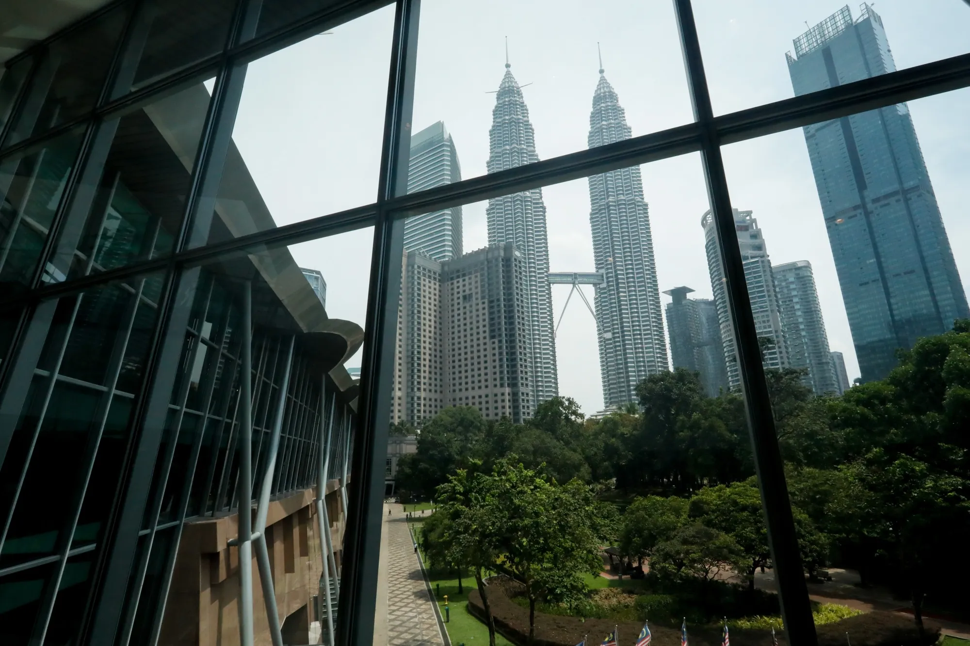 The Petronas Twins Towers in Kuala Lumpur, Malaysia.