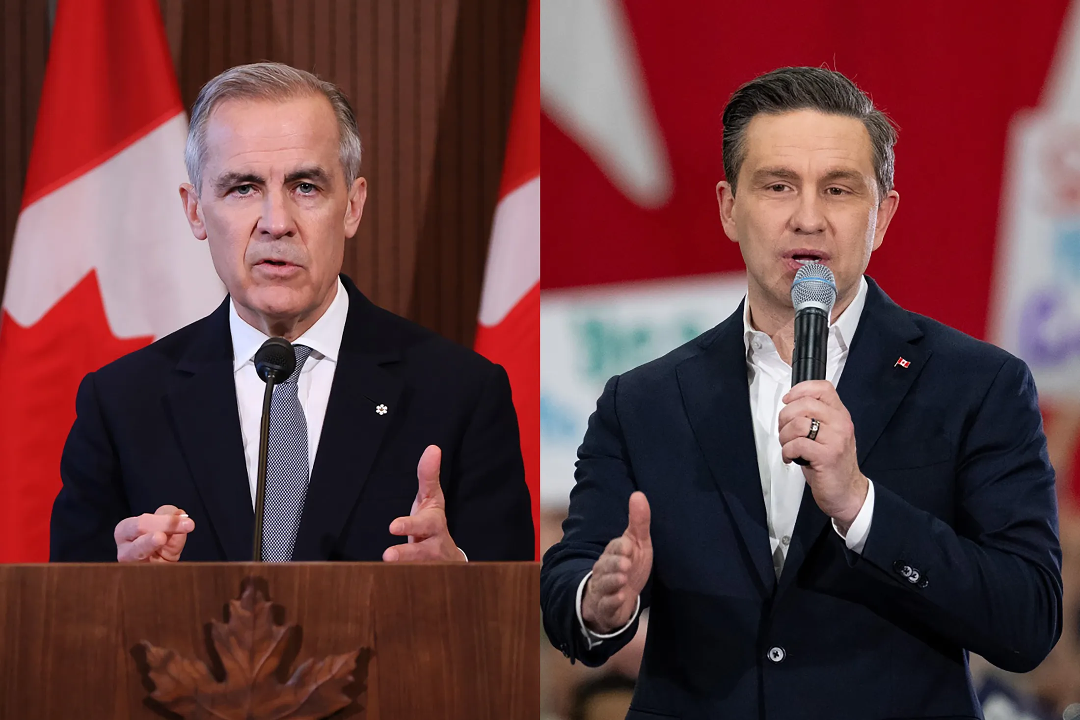 Mark Carney and Pierre Poilievre