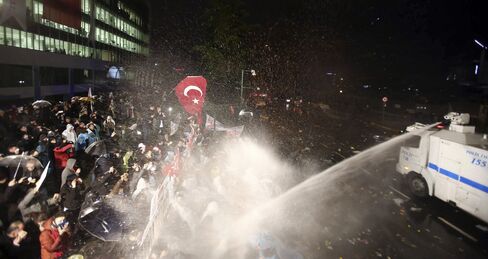Protest at Zaman headquarters