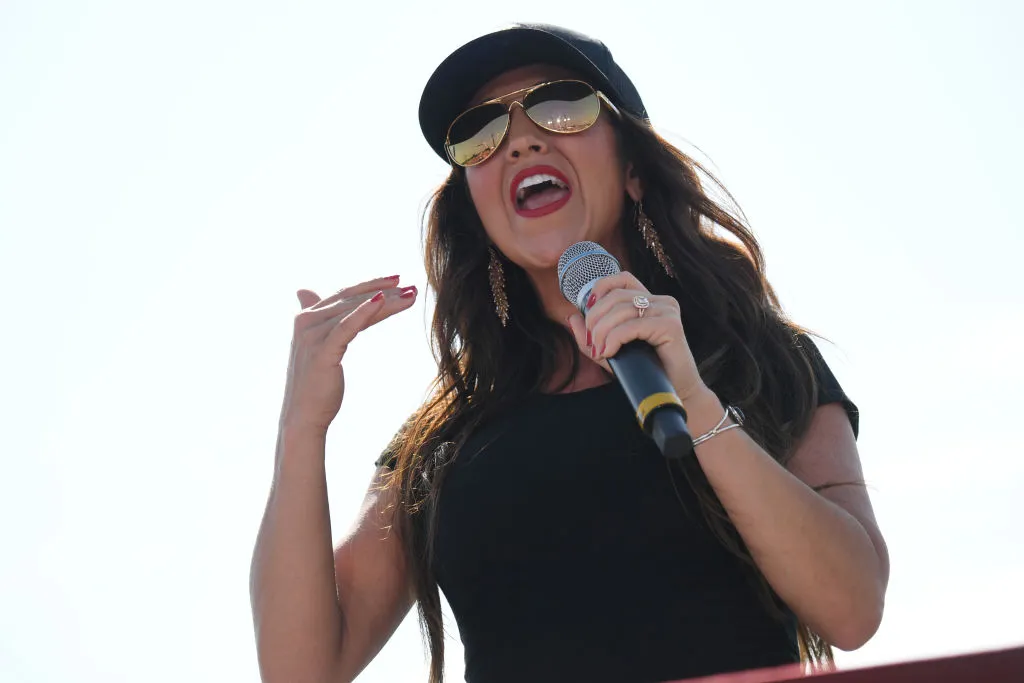 Lauren Boebert on the campaign trail last summer — in Illinois.