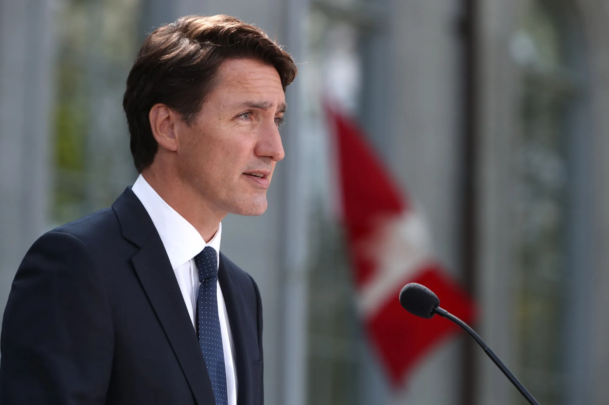 Justin Trudeau speaks at an Ottawa news conference Sunday after calling a snap election for Sept. 20.