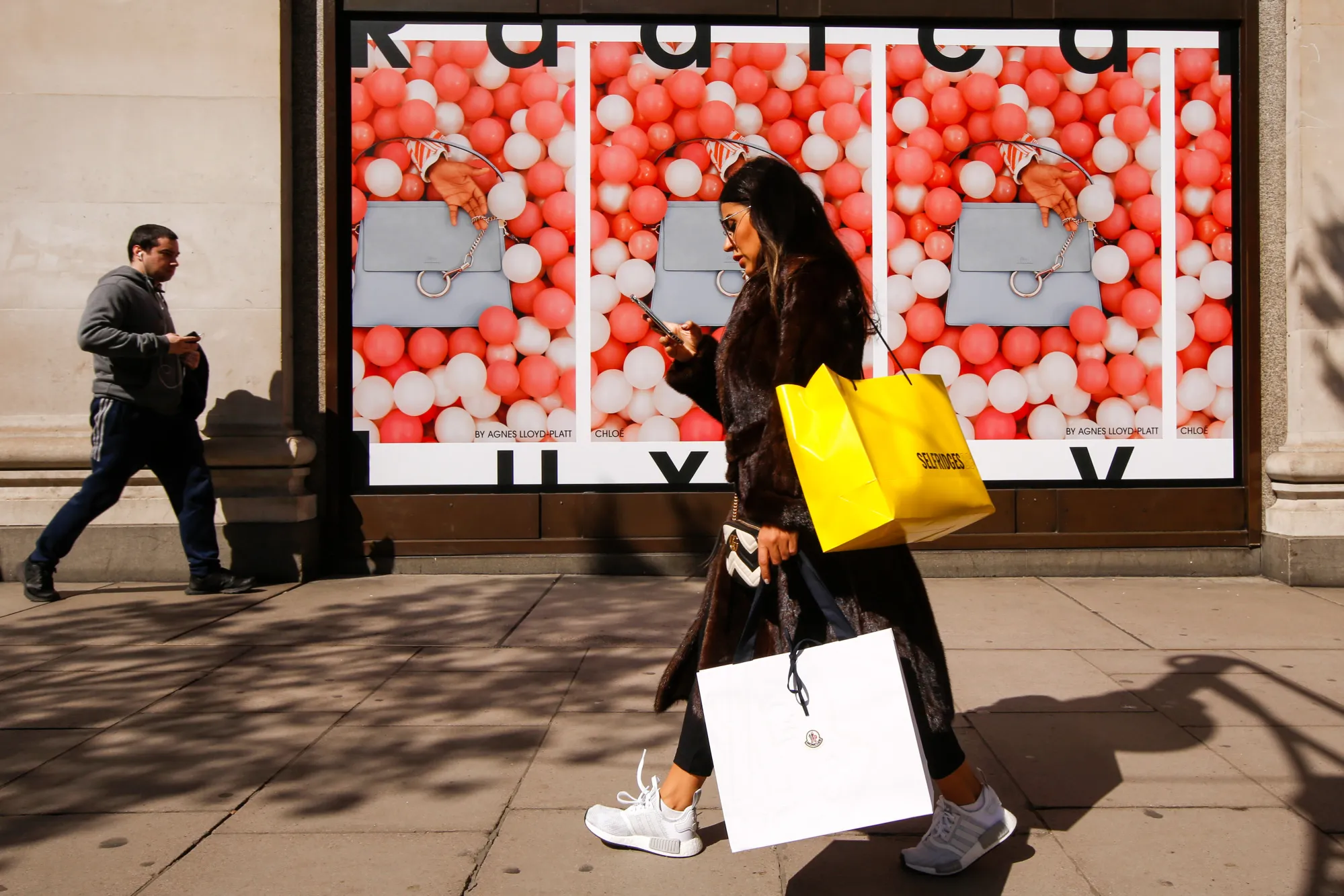 Shoppers On Oxford Street As U.K. Consumer Spending Cools