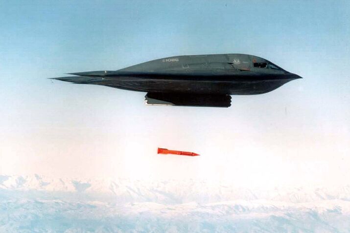 B-2 Bomber in Air Strikes Against Afghanistan