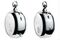 The various chiming settings are controlled by switches and crowns on the sides of watch.