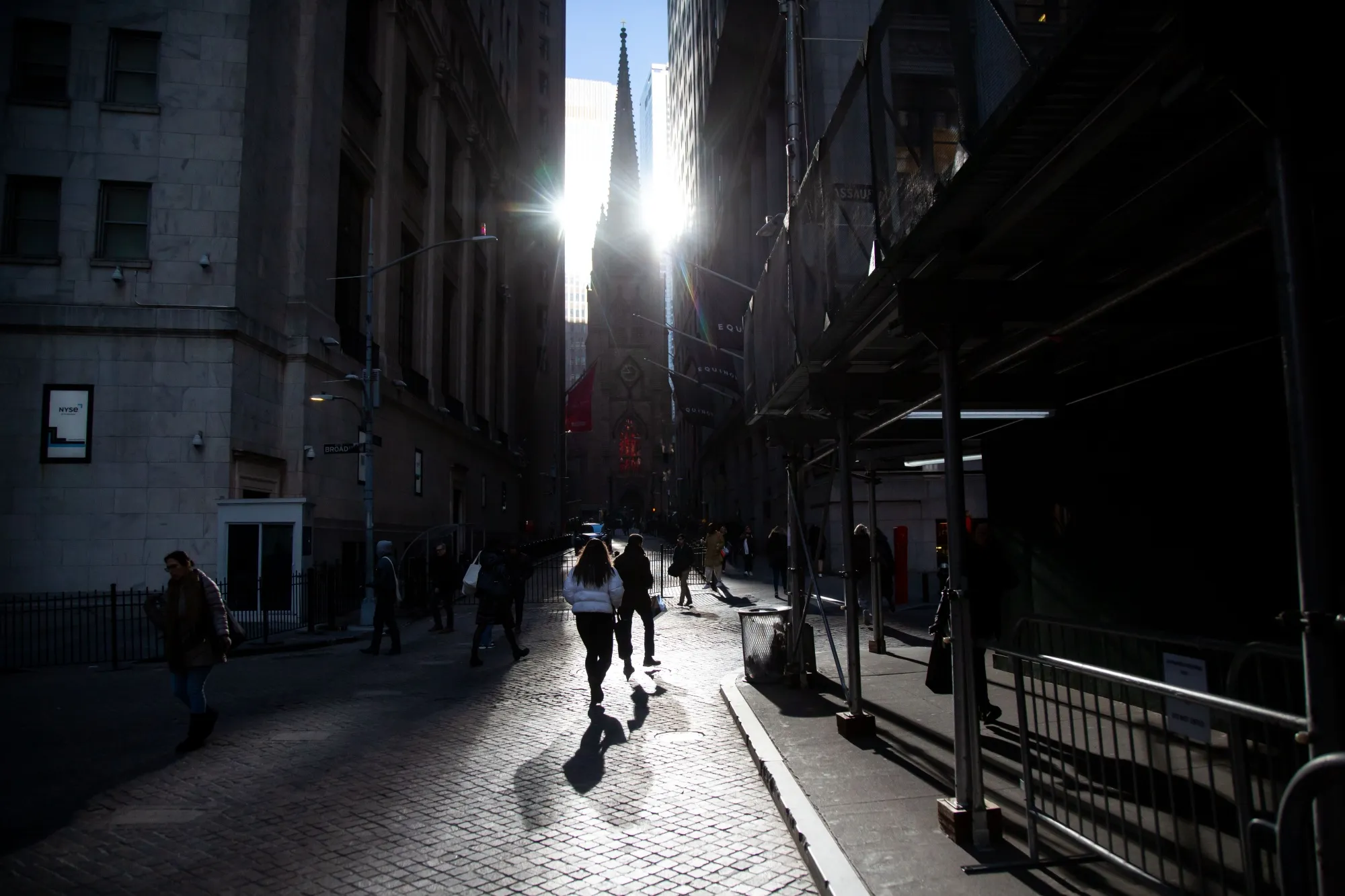 Wall St. in New York.